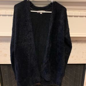 Loft black open cardigan